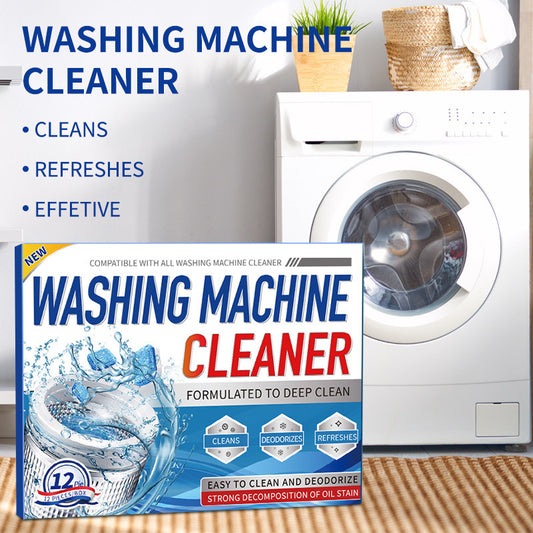 🔥LAST DAY BUY 1 GET 1 FREE!🔥Deep Clean Washing Machine Cleaner Tablets – Removes Odor & Residue Buildup