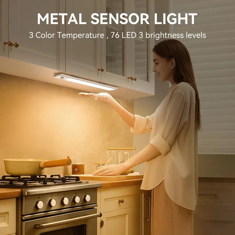 ⏰Black Friday-49%OFF-Under Cabinet Lights,76LED Motion Sensor Night Light Indoor