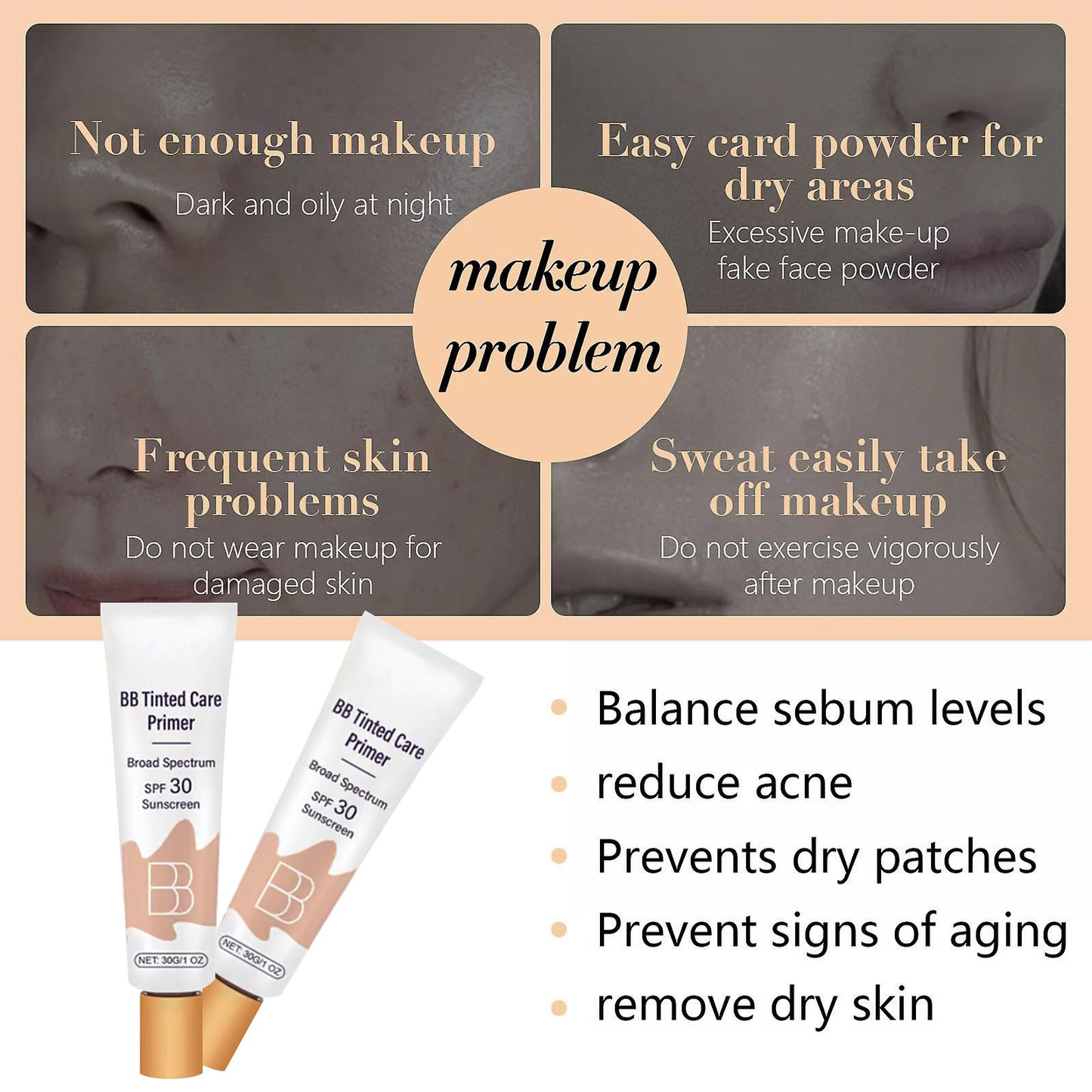 💜✨LAST DAY SALE BUY 2 GET 1 FREE!!💜✨BB blur tinted moisturizer SPF 30 - instantly brightens, hydrates & smooths your skin✨