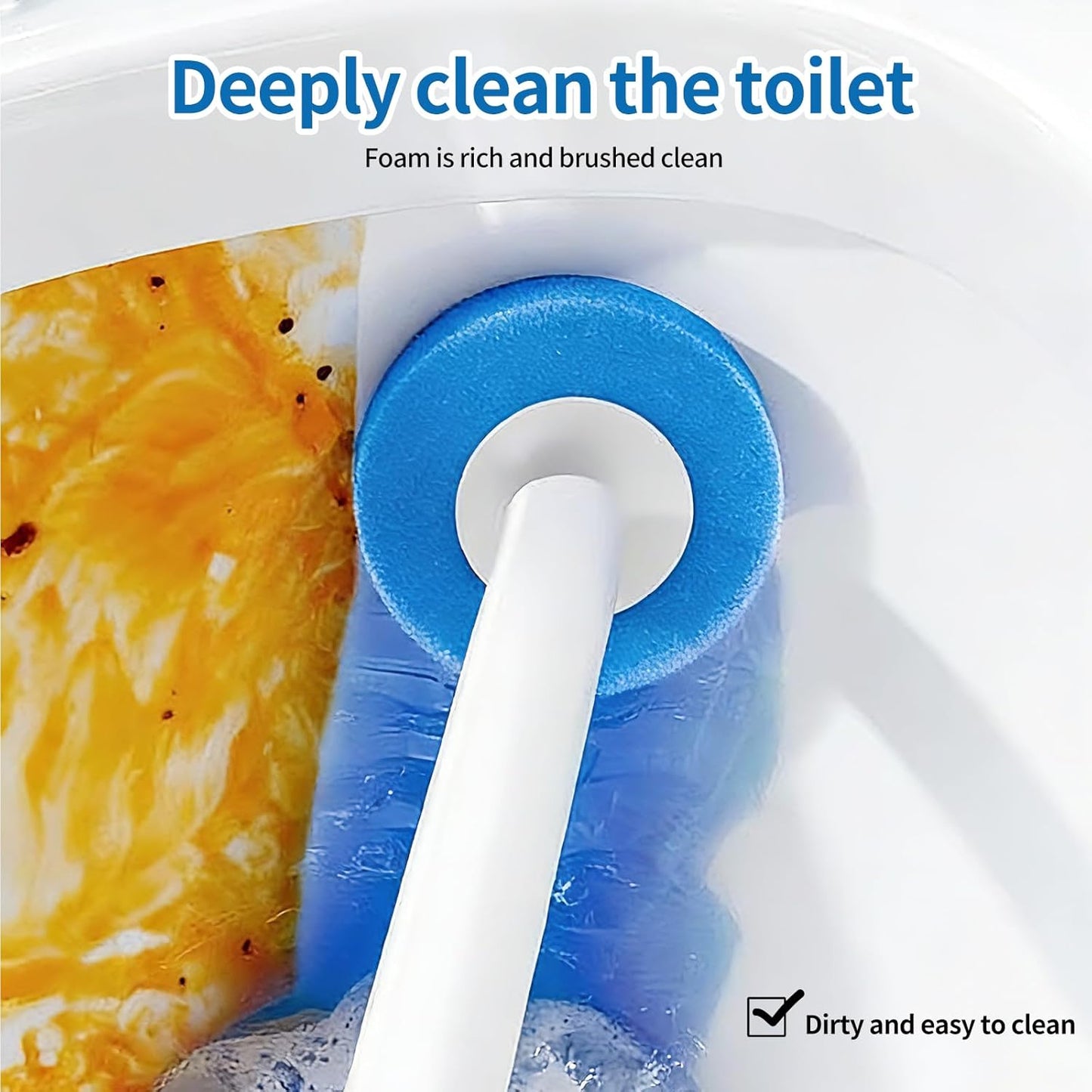🔥 Hot Sale 50% OFF 🔥✨Freshness in One Click:  Disposable Toilet Scrubber Kit