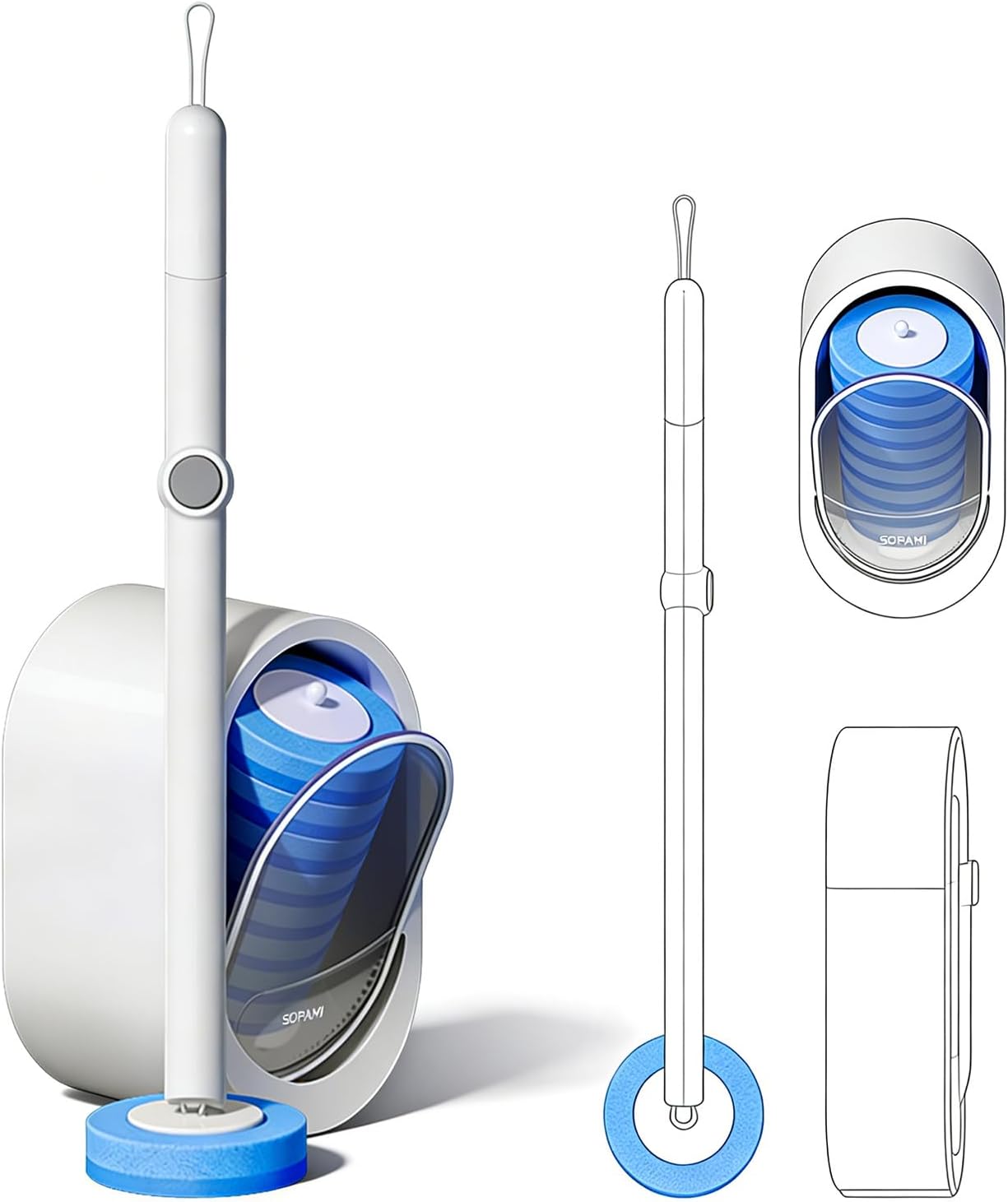 🔥 Hot Sale 50% OFF 🔥✨Freshness in One Click:  Disposable Toilet Scrubber Kit