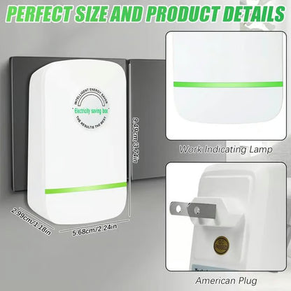 ⏰LAST DAY 49% OFF🔥Energy Saver Plug-In Power Box with US Plug 2026 Updated Design, Compatible with 90–250V Input Range