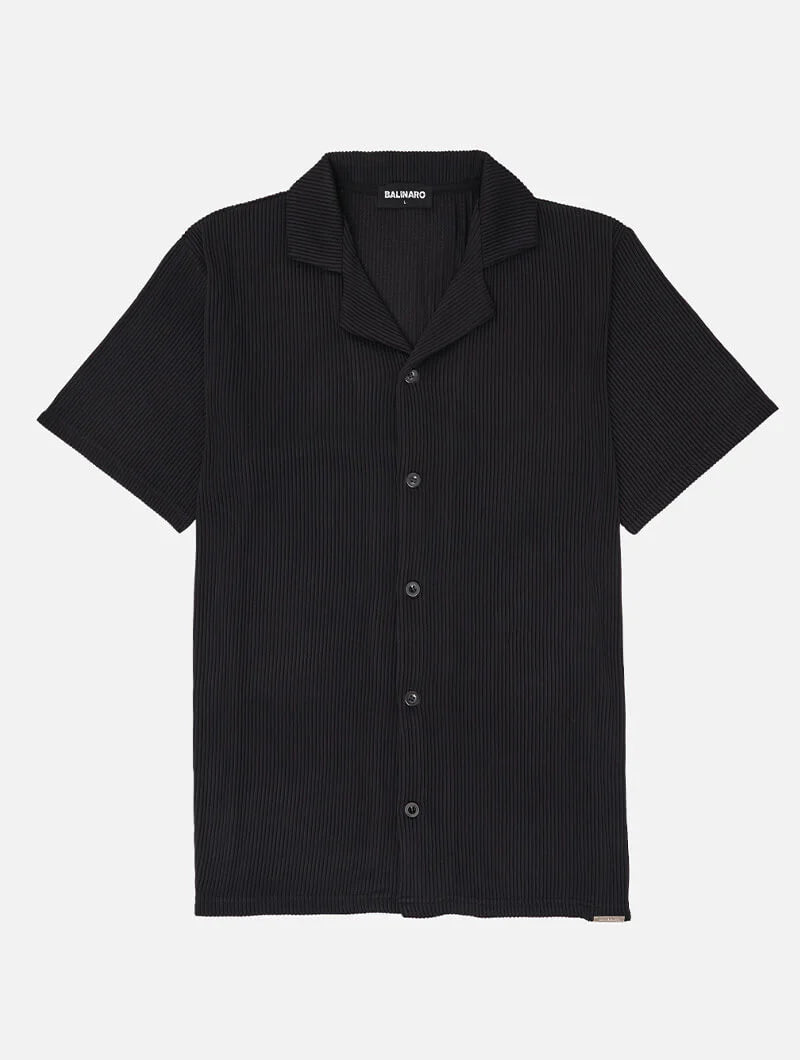 Ribbed Shirt - Black