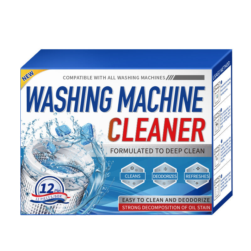 🔥LAST DAY BUY 1 GET 1 FREE!🔥Deep Clean Washing Machine Cleaner Tablets – Removes Odor & Residue Buildup