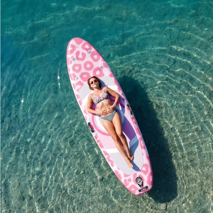 10-foot inflatable stand-up paddleboard, suitable for gliding yoga, equipped with a 33-inch stabilizer and full accessories, suitable for adults and teenagers, 3-year warranty.